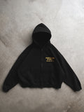 HAVE MERCY CROPPED ZIP UP HOODIE BLACK