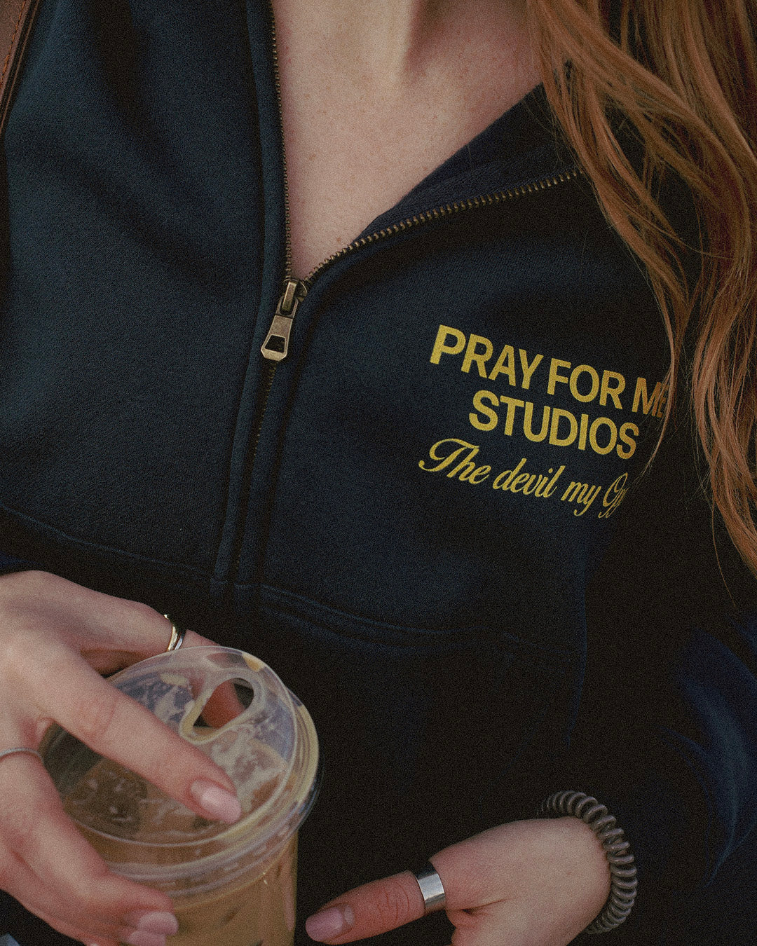 HAVE MERCY CROPPED ZIP UP HOODIE