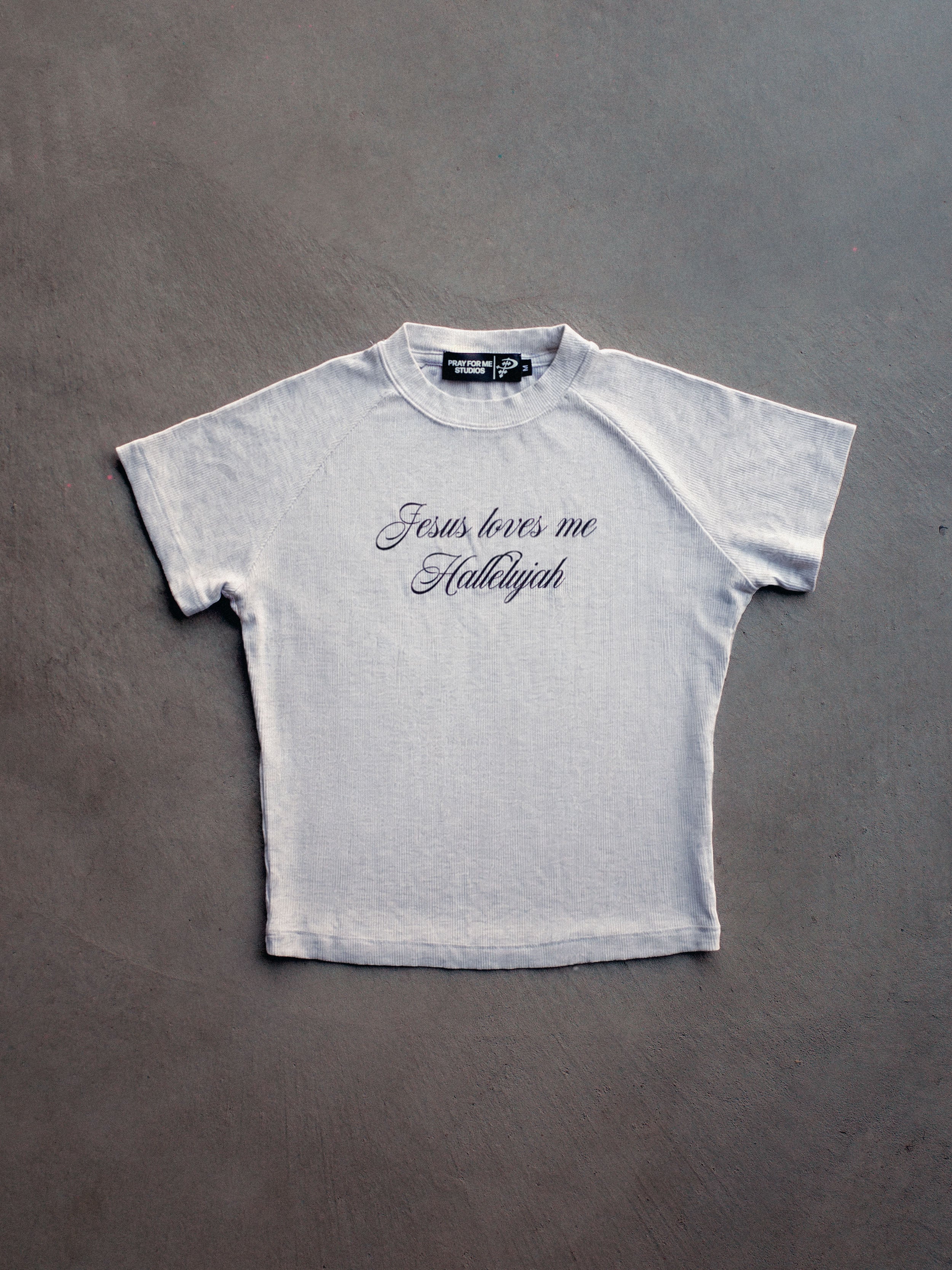 HALLELUJAH RIBBED BABY TEE (WOMENS)