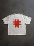 BLOOD DONOR RAW CUT CROPPED TEE