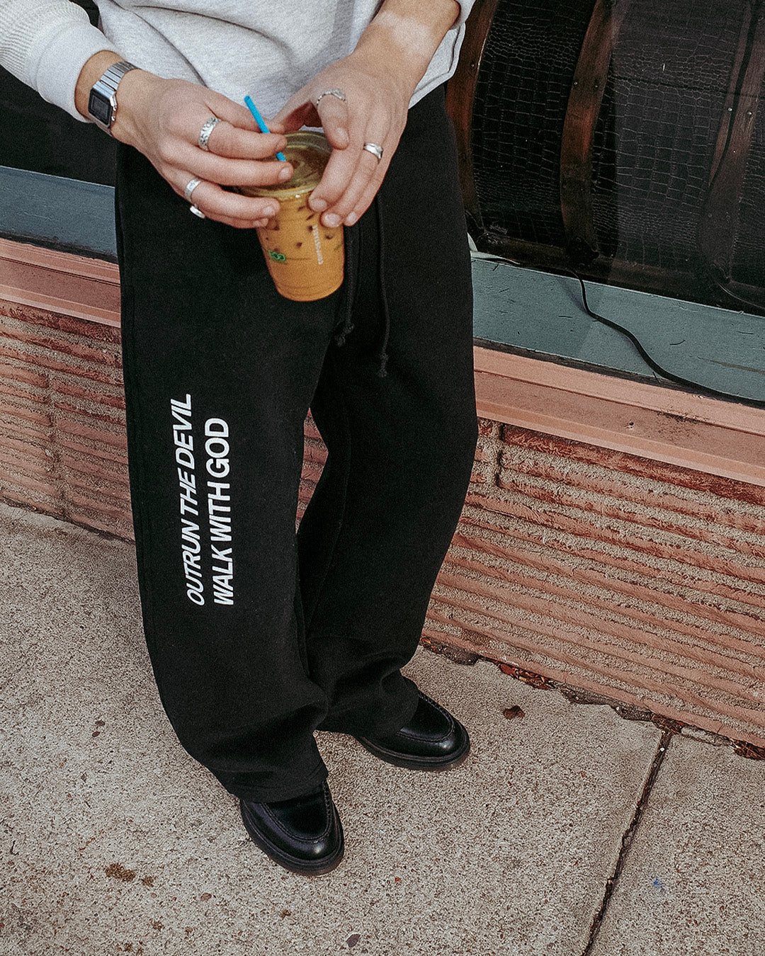 OUTRUN THE DEVIL BAGGY SWEATPANTS