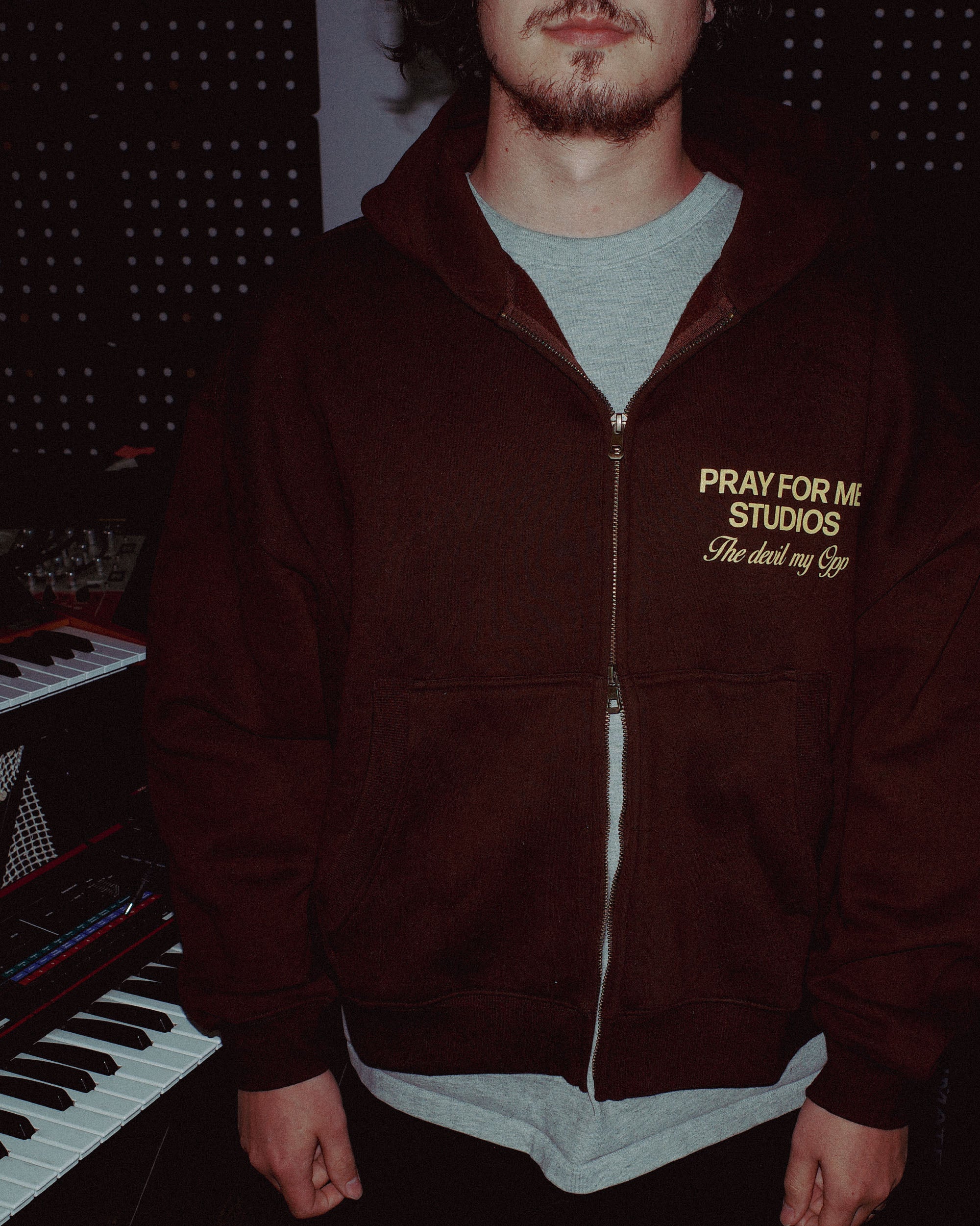 HAVE MERCY CROPPED ZIP UP HOODIE