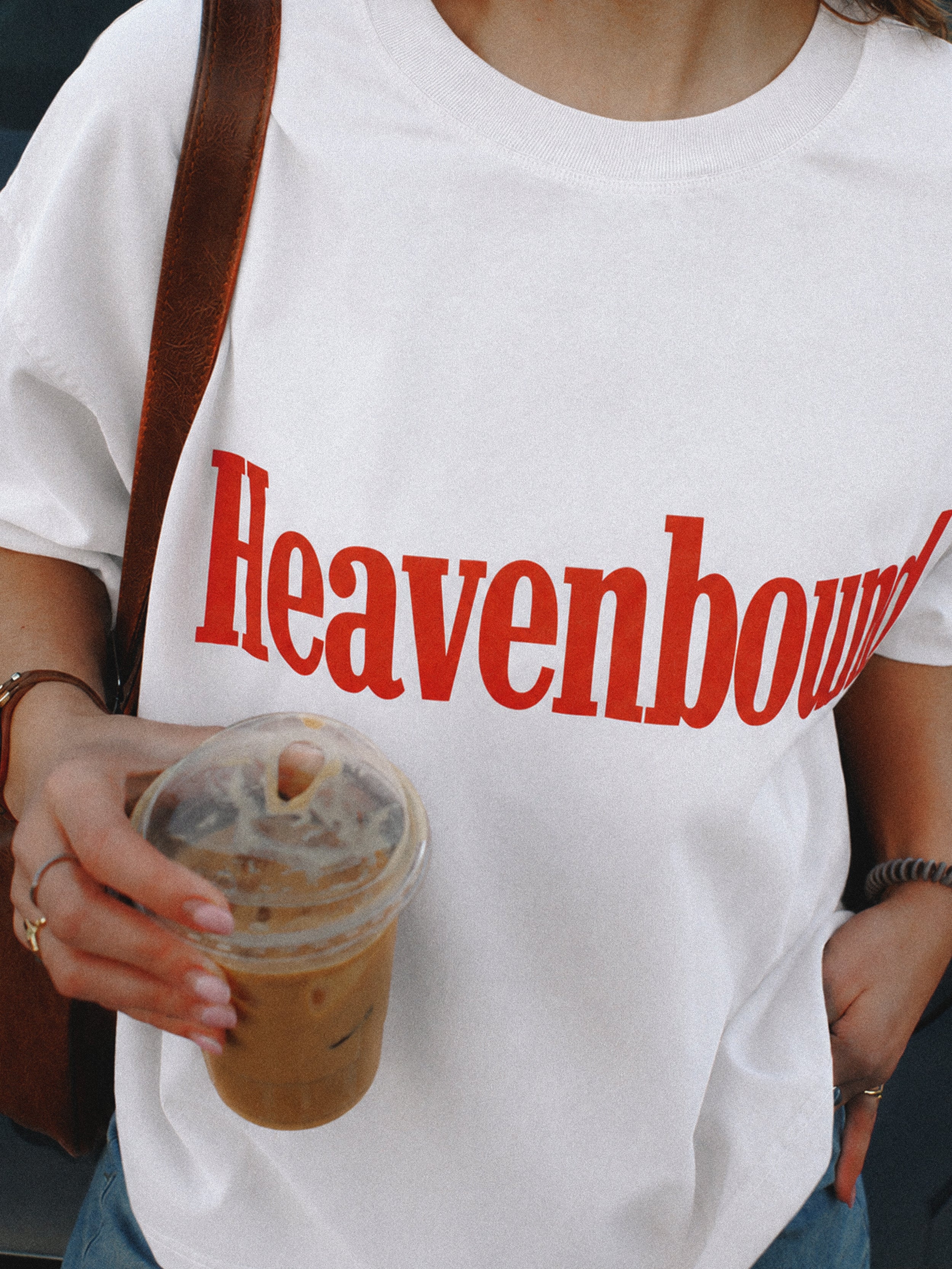 HEAVENBOUND CROPPED TEE WHITE